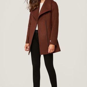 NWT MAEVA by SOIA & KYO in Rust (burnt orange) wool coat